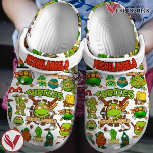 Teenage Mutant Ninja Turtles (MICHELANGELO) Cartoon Crocs Crocband Shoes Clogs For Men Women and Kids, Unique Gift From  Vesles2014S