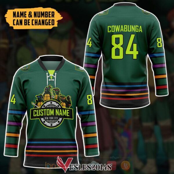 Teenage Mutant Ninja Turtles New York City Custom Hockey Jersey, Trending Gifts For Fans - Vesles2014s 2