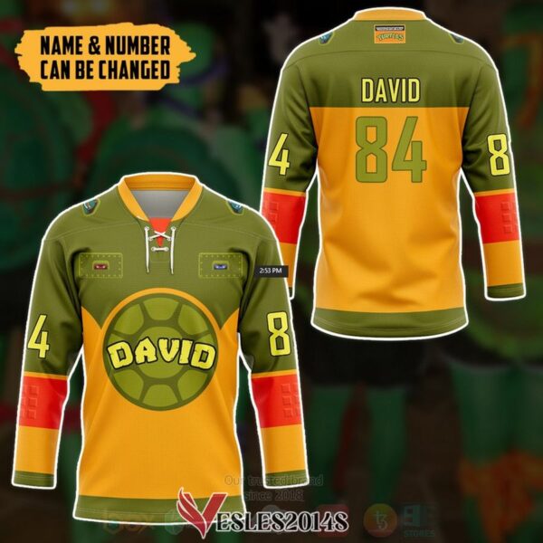 Teenage Mutant Ninja Turtles Shell Personalized Hockey Jersey, Trending Gifts For Fans - Vesles2014s 2