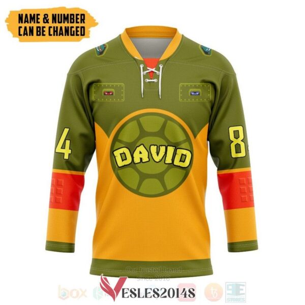 Teenage Mutant Ninja Turtles Shell Personalized Hockey Jersey, Trending Gifts For Fans - Vesles2014s