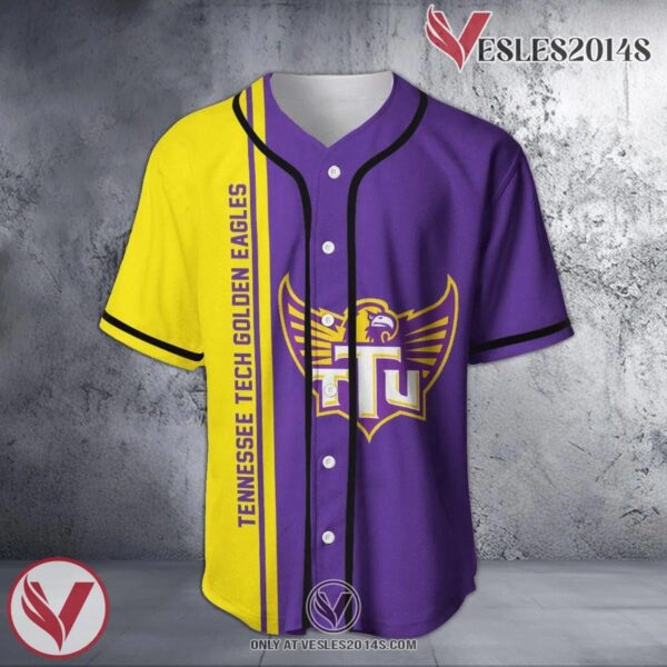 Tennessee Tech Golden Eagles Baseball Jersey Half Style NCAA, Unique Gifts For Fans - Vesles2014s