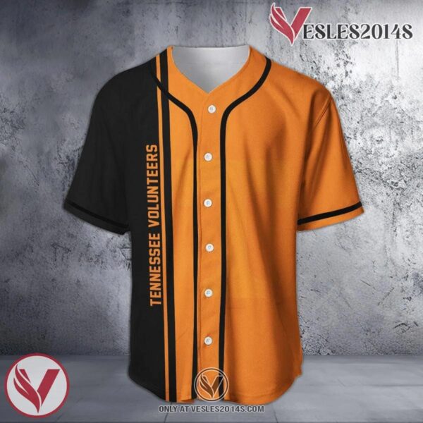 Tennessee Volunteers Baseball Jersey Half Style NCAA, Unique Gifts For Fans - Vesles2014s
