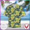 Tennis Frangipani Graphic Print Short Sleeve Hawaiian Casual Shirt Vesles2014S