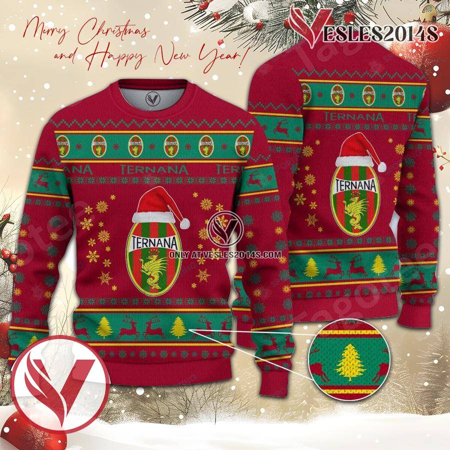 Ternana Calcio Sport Ugly Christmas Sweater, Unique Gifts For Fans - Vesles2014aS 1