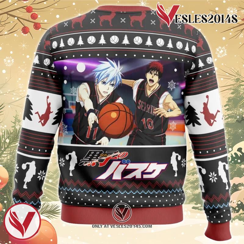 Tetsuya And Taiga Kuroko’s Basketball Ugly Christmas Sweater, Unique Christmas Gift For Fans - Vesles2014S 1