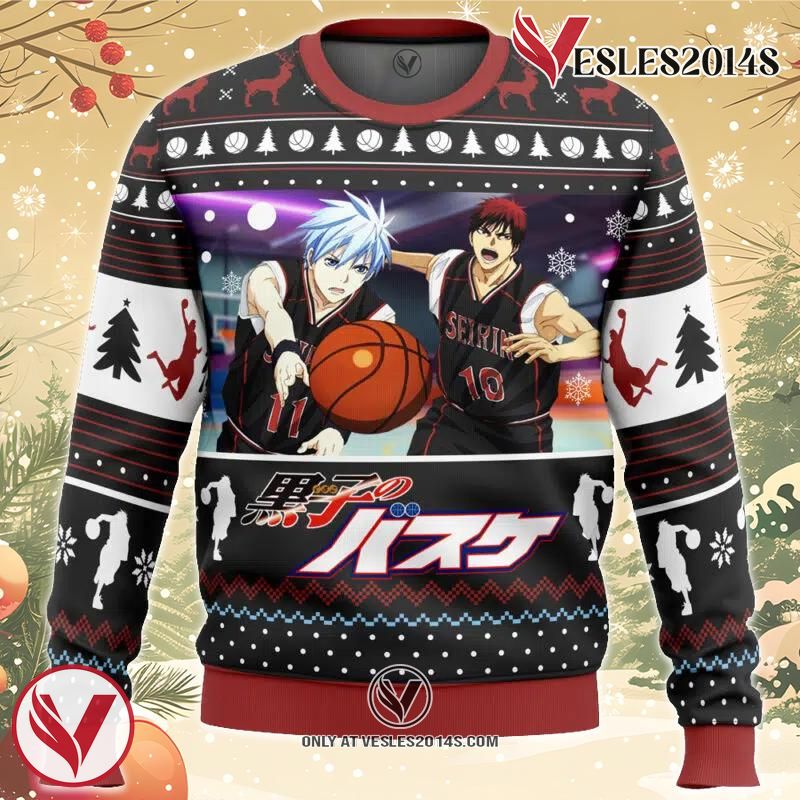 Tetsuya And Taiga Kuroko’s Basketball Ugly Christmas Sweater, Unique Christmas Gift For Fans - Vesles2014S