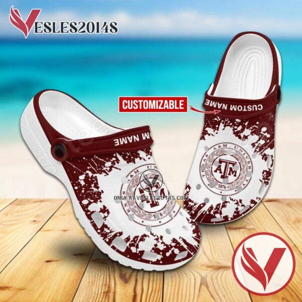 Texas A & M University-College Station Crocs Classic Clogs, Unique Footwear For Fans - Vesles2014S