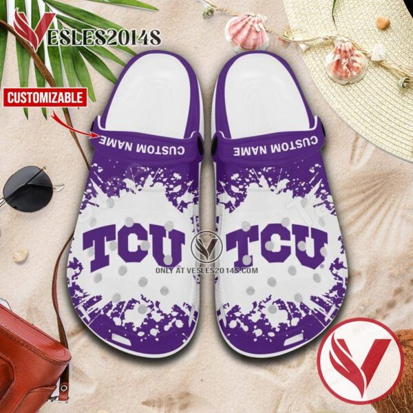 Texas Christian University Custom Crocs Shoes For Men And Women, Unique Clogs Shoes For Fans - Vesles2014S 1