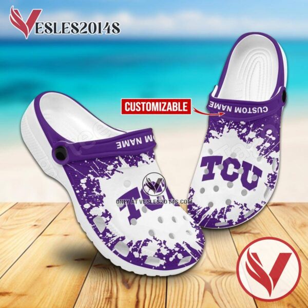 Texas Christian University Custom Crocs Shoes For Men And Women, Unique Clogs Shoes For Fans - Vesles2014S