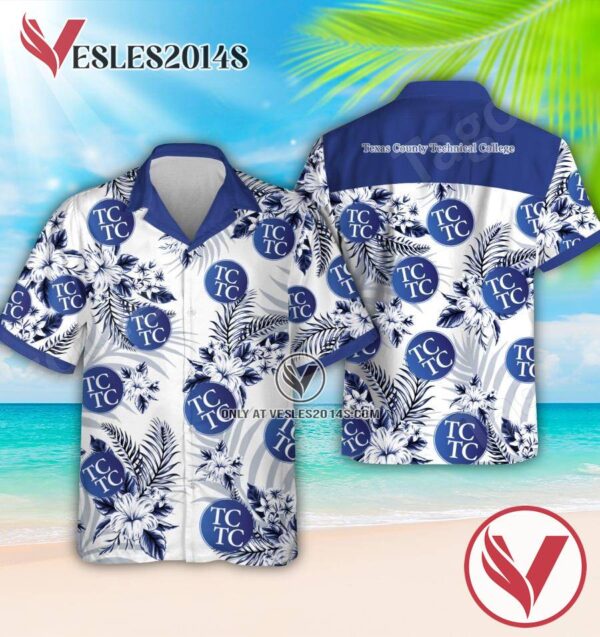 Texas County Technical College Logo Hawaiian Suit, Perfect Gifts Idea In Holiday - Vesles2014S