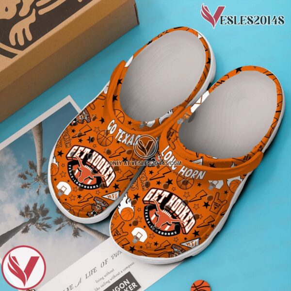 Texas Longhorns Crocs Crocband Clogs Shoes Comfortable For Men Women and Kids, Unique Gift From  Vesles2014S 2