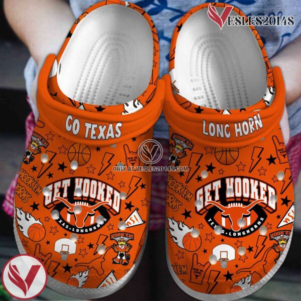 Texas Longhorns Crocs Crocband Clogs Shoes Comfortable For Men Women and Kids, Unique Gift From  Vesles2014S