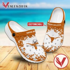 Texas Longhorns Logo Custom Crocs Shoes For Men And Women, Unique Clogs Shoes For Fans - Vesles2014S