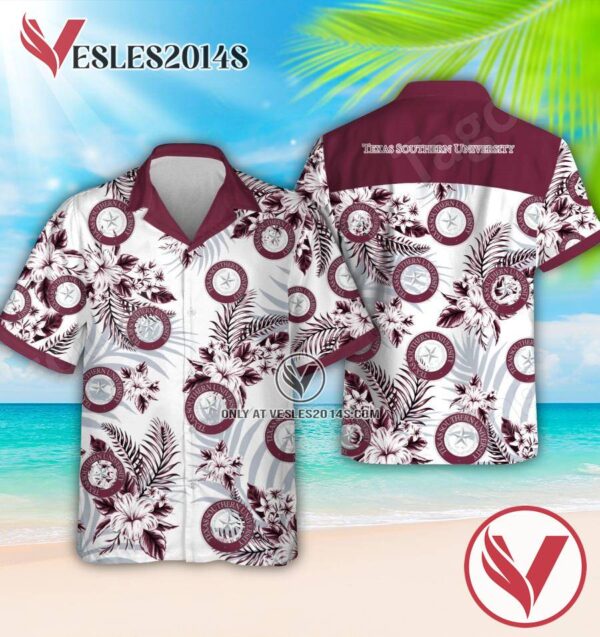 Texas Southern University Logo Hawaiian Suit, Perfect Gifts Idea In Holiday - Vesles2014S