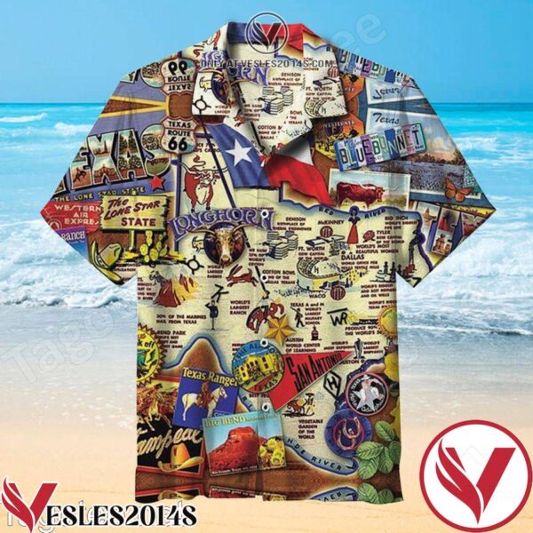 Texas The Lone Star State Hawaiian Shirt, Unique Gifts For Friends - Vesles2014S 1