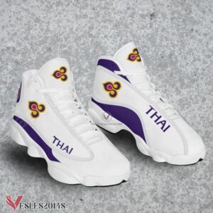 Thai Airways Logo Air Jordan 13 Shoes, Best Sneaker Gifts For Fans - Vesles2014s