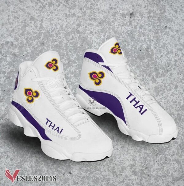 Thai Airways Logo Air Jordan 13 Shoes, Best Sneaker Gifts For Fans - Vesles2014s