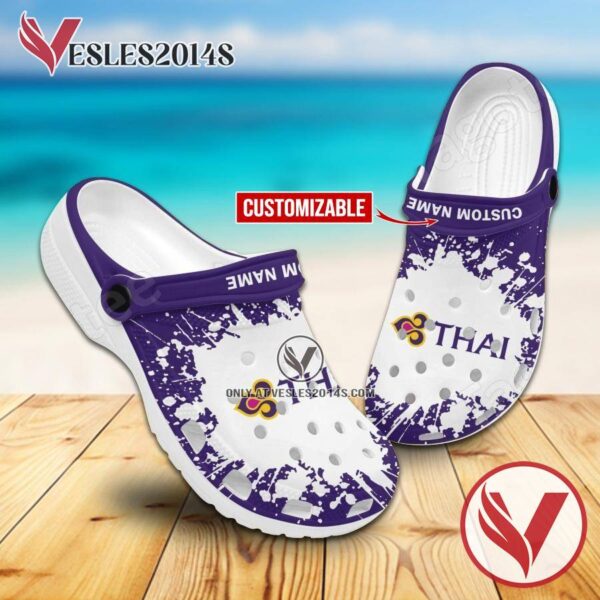 Thai Airways Logo Crocs Shoes For Men And Women, Unique Clogs Shoes For Fans - Vesles2014S