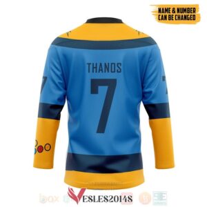 Thanos Marvel Titan Personalized Hockey Jersey, Trending Gifts For Fans - Vesles2014s 1