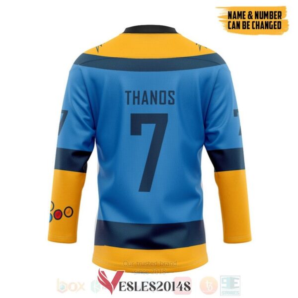 Thanos Marvel Titan Personalized Hockey Jersey, Trending Gifts For Fans - Vesles2014s 1