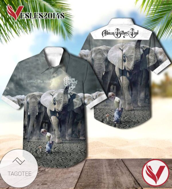 The Allman Brothers Band Hittin' The Note Album Cover Hawaiian Shirt, Best Gift For Music Lovers Vesles2014S