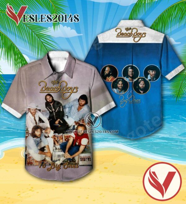 The Beach Boys 15 Big Ones Album Cover Hawaiian Shirt, Unique Gifts For Music Lovers - Vesles2014S