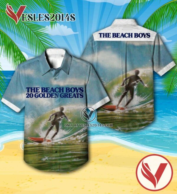The Beach Boys 20 Golden Greats Album Cover Hawaiian Shirt, Unique Gifts For Music Lovers - Vesles2014S