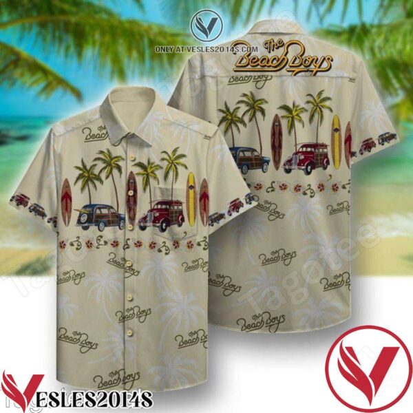The Beach Boys Beach Pattern Hawaiian Shirt, Unique Gifts For Friends - Vesles2014S 1