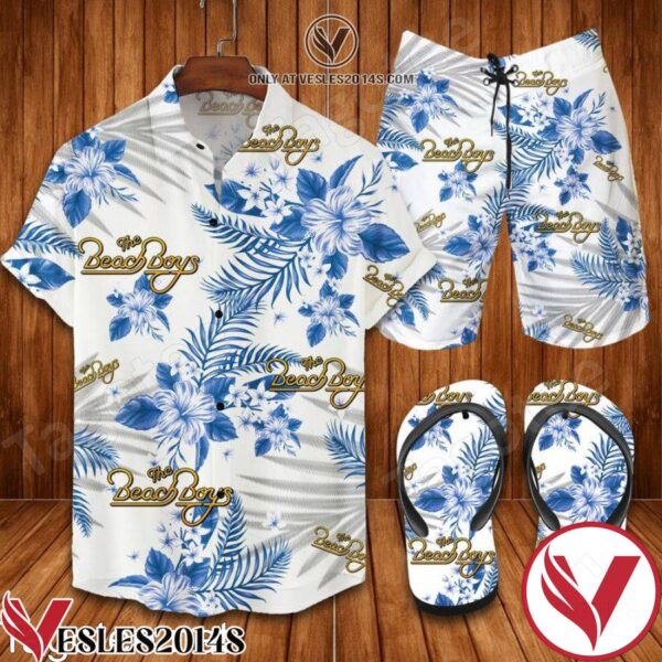 The Beach Boys Combo Hawaiian Shirt, Beach Shorts And Flip Flop, Unique Gifts For Friends - Vesles2014S 1