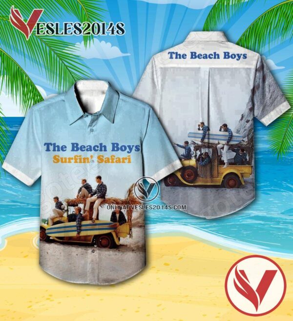 The Beach Boys Surfin’ Safari Album Cover Hawaiian Shirt, Unique Gifts For Music Lovers - Vesles2014S