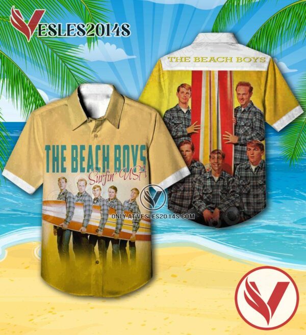 The Beach Boys Surfin’ U.s.a. Album Hawaiian Shirt, Unique Gifts For Music Lovers - Vesles2014S
