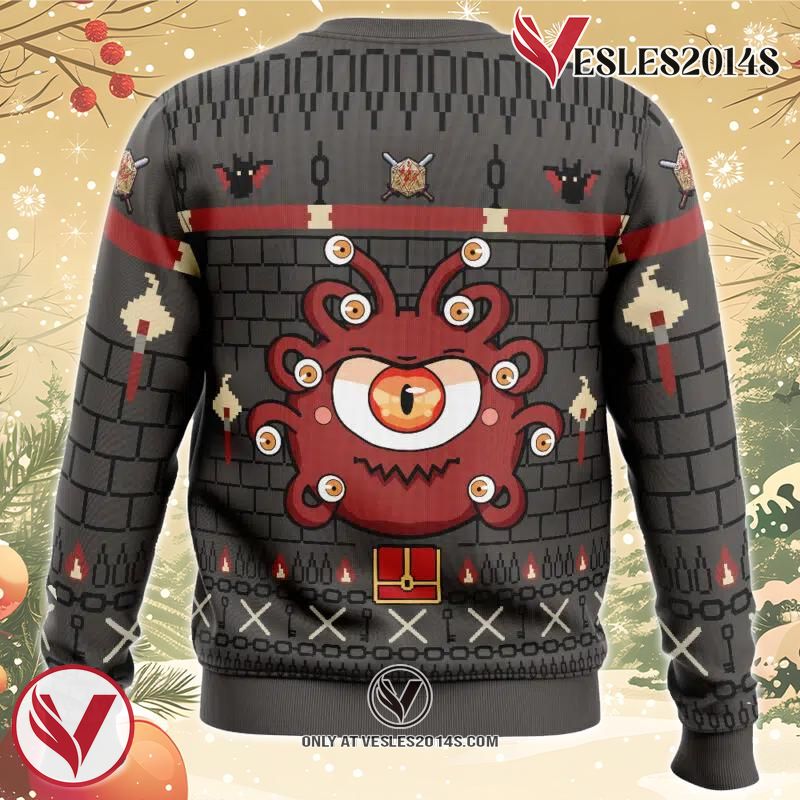 The Beholder Dungeons and Dragons Ugly Christmas Sweater, Unique Christmas Gift For Fans - Vesles2014S 1