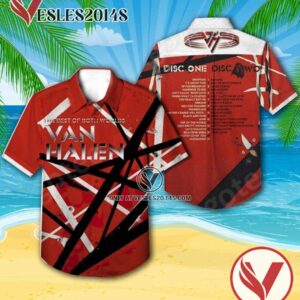 The Best Of Both Worlds Album By Van Halen Hawaiian Shirt, Unique Gifts For Music Lovers - Vesles2014S