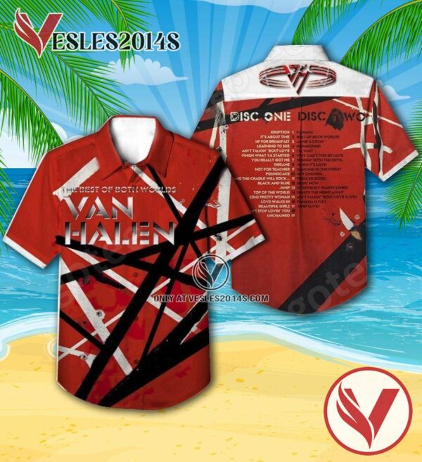 The Best Of Both Worlds Album By Van Halen Hawaiian Shirt, Unique Gifts For Music Lovers - Vesles2014S