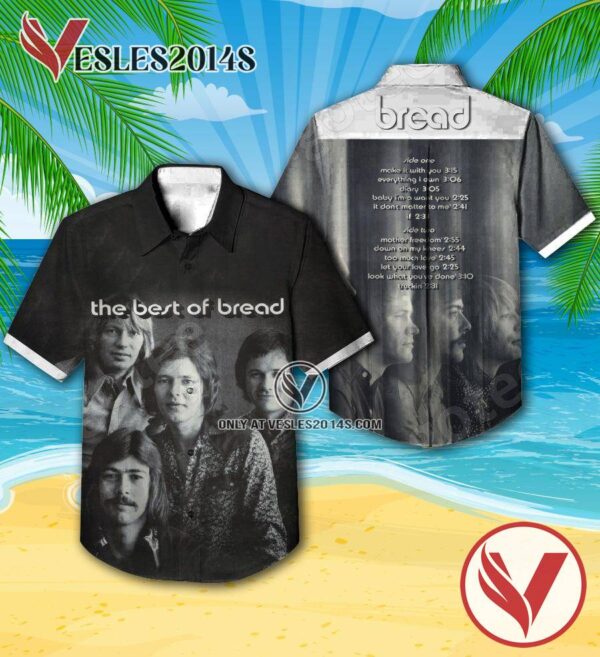 The Best Of Bread Compilation Album Cover Hawaiian Shirt, Unique Gifts For Music Lovers - Vesles2014S
