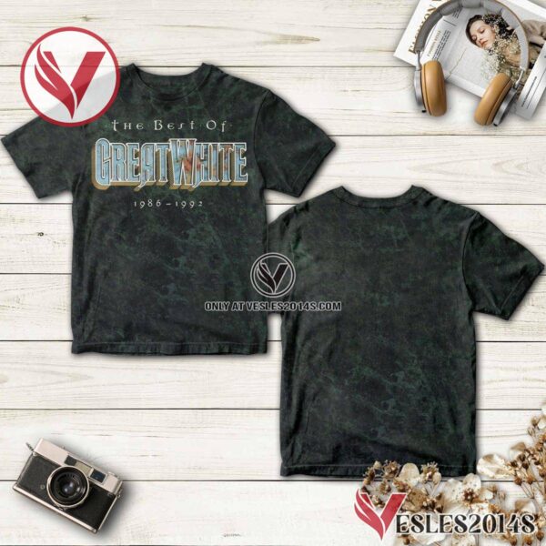 The Best Of Great White 1986-1992 Compilation Album Cover Shirt, Unique Gifts For Music Lovers - Vesles2014S