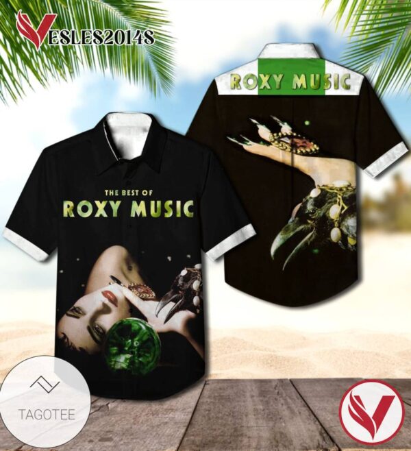 The Best Of Roxy Music Album Cover Hawaiian Shirt, Best Gift For Music Lovers Vesles2014S