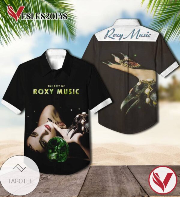 The Best Of Roxy Music Album Cover Style 2 Hawaiian Shirt, Best Gift For Music Lovers Vesles2014S