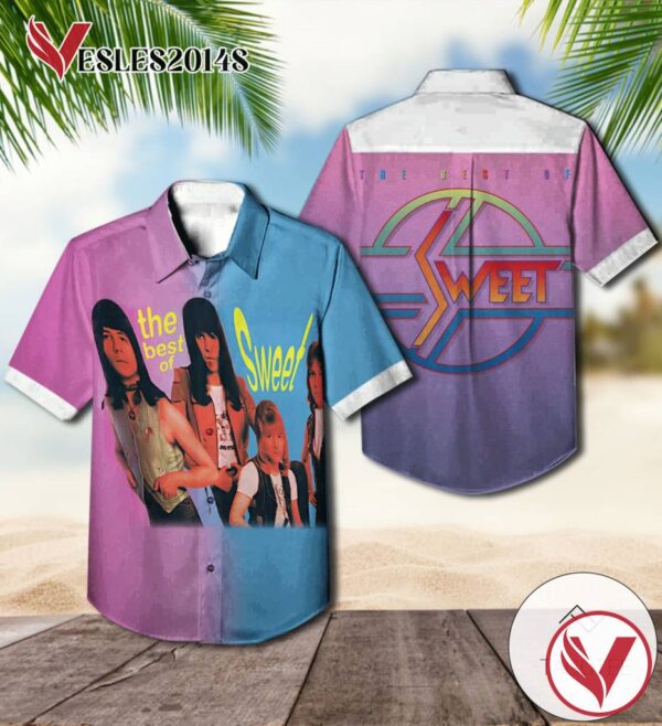 The Best Of Sweet Album Cover Hawaiian Shirt, Best Gift For Music Lovers Vesles2014S