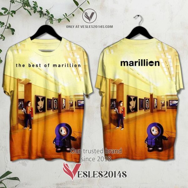 The Best of Marillion Album 3D Shirt, Unique Gifts For Music Lovers - Vesles2014S