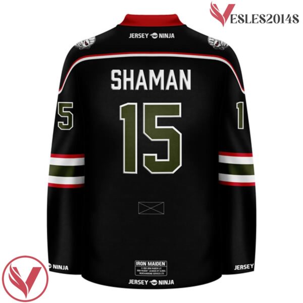 The Book of Souls Iron Maiden Shaman Eddie Hockey Jersey - Vesles2014S 2