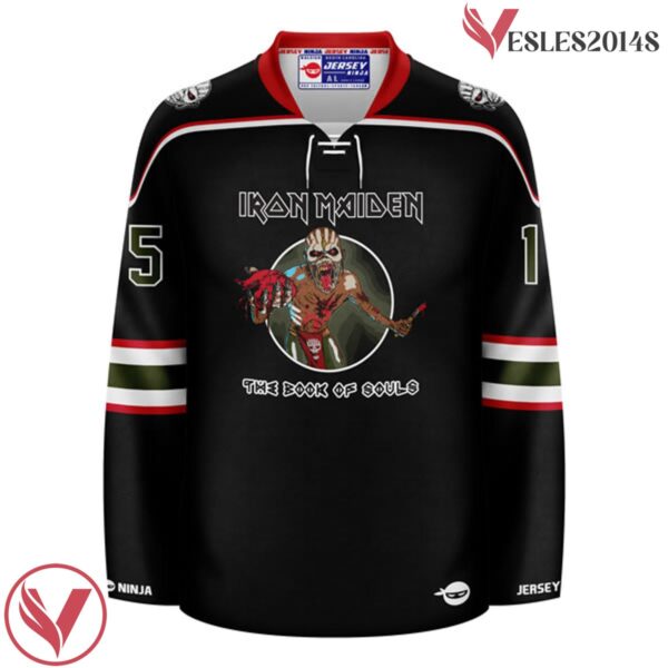 The Book of Souls Iron Maiden Shaman Eddie Hockey Jersey - Vesles2014S 3