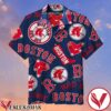 The Boston Red Sox Baseball Logo Navy Unisex Hawaiian Shirt, Unique Gifts For Friends - Vesles2014S 1