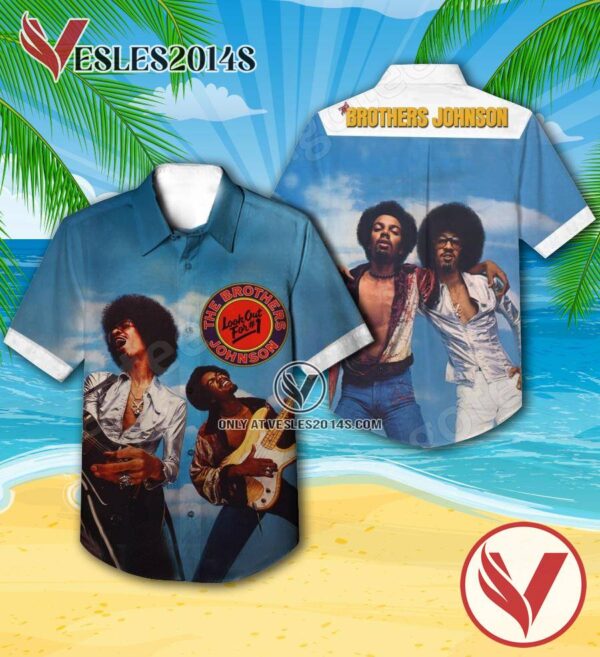 The Brothers Johnson Look Out For Number 1 Album Cover Hawaiian Shirt, Unique Gifts For Music Lovers - Vesles2014S