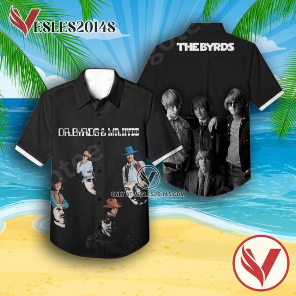 The Byrds Dr. Byrds And Mr. Hyde Album Cover Hawaiian Shirt, Unique Gifts For Music Lovers - Vesles2014S
