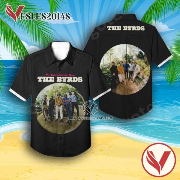 The Byrds Mr. Tambourine Man Album Cover Hawaiian Shirt, Unique Gifts For Music Lovers - Vesles2014S