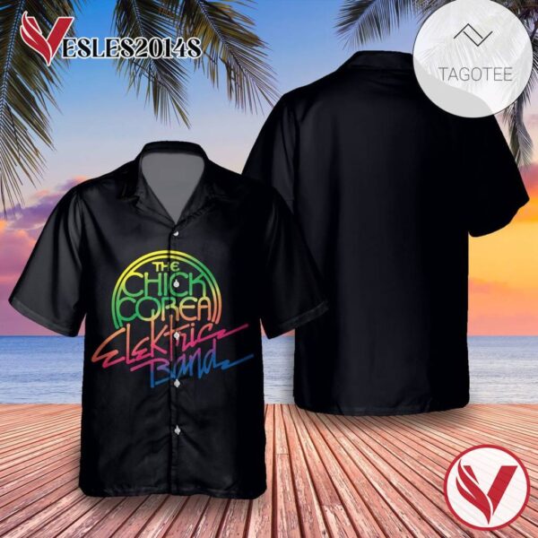 The Chick Corea Elektric Band Album Cover Black Hawaiian Shirt, Best Gift For Music Lovers Vesles2014S