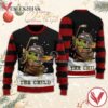 The Child Baby Yoda Snow Christmas Ugly Sweater, Unique Winter Outfits For Fans - Vesles2014S  1