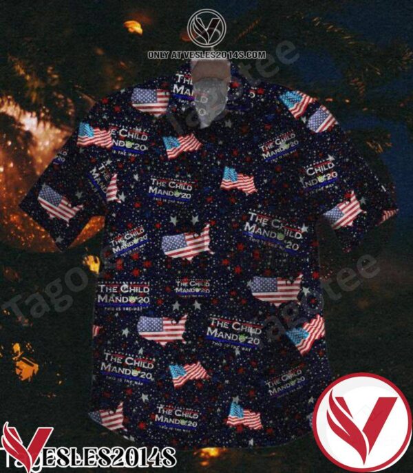 The Child Mando 20 American Flag Hawaiian Shirt, Unique Gifts For Friends - Vesles2014S 1