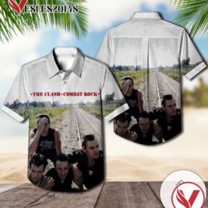 The Clash Combat Rock Album Cover Hawaiian Shirt, Best Gift For Music Lovers Vesles2014S